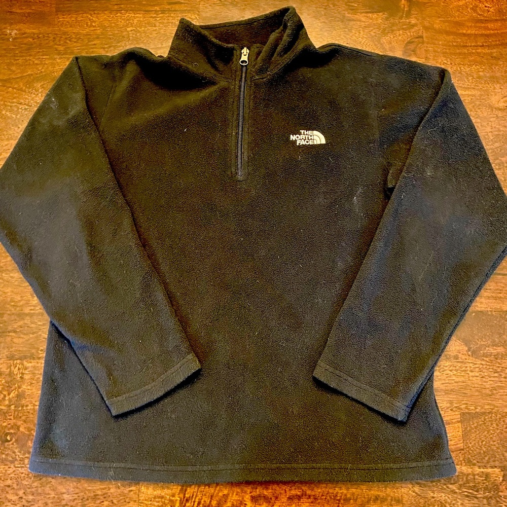 The North Face Black Quarter Zip Pullover Large